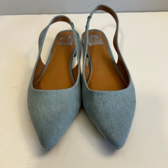 DV by Dolce Vita Shoes Women Classy Slingback Blue Denim Size 9 - Picture 2 of 9